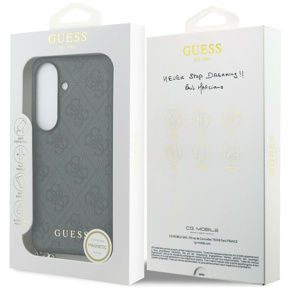 Husa pentru Samsung Galaxy S26 - Guess Hardcase 4G Classic Logo Charm (GUHMS26SGF4GGR) - Black