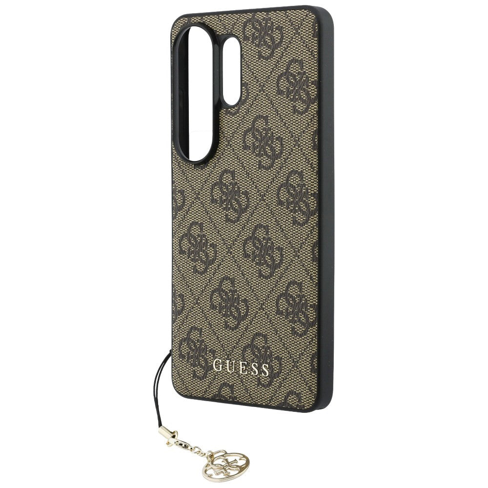Husa pentru Samsung Galaxy S26 Ultra - Guess Hardcase 4G Classic Logo Charm (GUHMS26LGF4GBR) - Brown