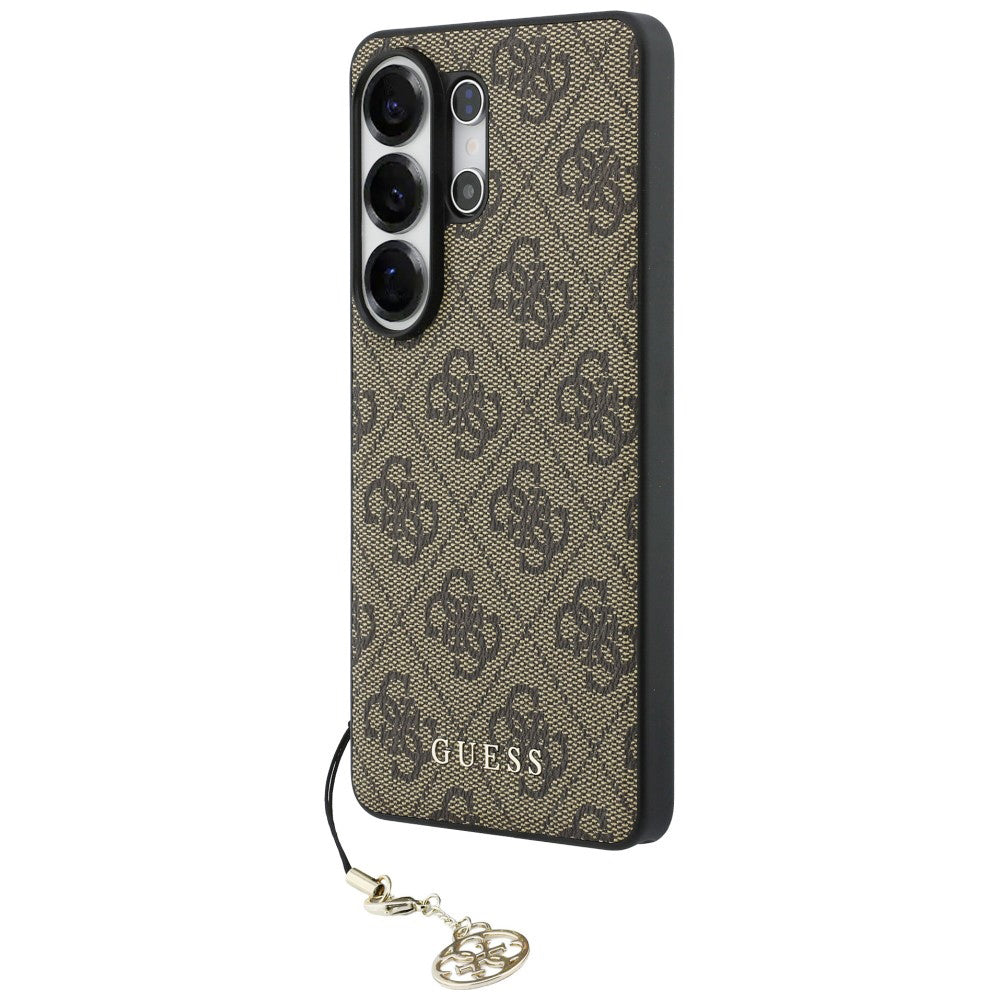 Husa pentru Samsung Galaxy S26 Ultra - Guess Hardcase 4G Classic Logo Charm (GUHMS26LGF4GBR) - Brown