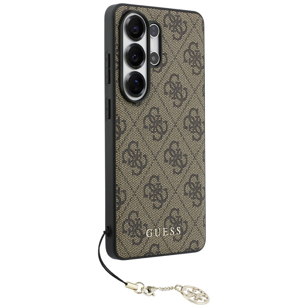 Husa pentru Samsung Galaxy S26 Ultra - Guess Hardcase 4G Classic Logo Charm (GUHMS26LGF4GBR) - Brown