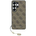 Husa pentru Samsung Galaxy S26 Ultra - Guess Hardcase 4G Classic Logo Charm (GUHMS26LGF4GBR) - Brown