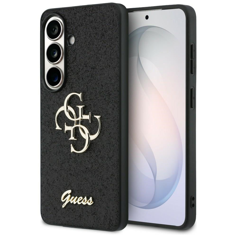 Guess - Fixed Glitter Big 4G Metal Logo (GUHCS26SHG4SGK) - Samsung Galaxy S26 - Black
