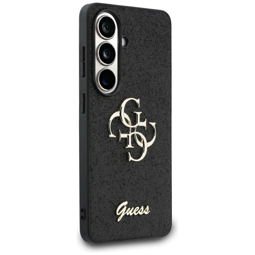 Guess - Fixed Glitter Big 4G Metal Logo (GUHCS26SHG4SGK) - Samsung Galaxy S26 - Black