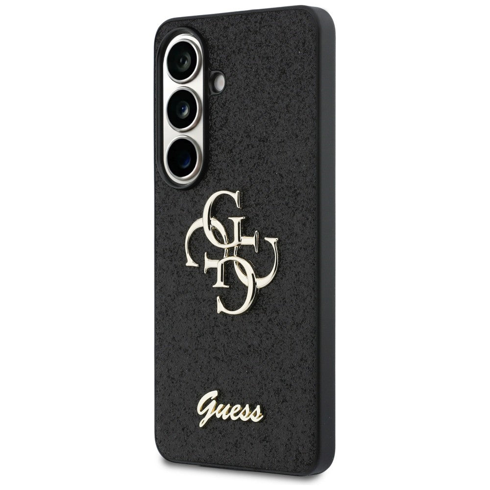 Guess - Fixed Glitter Big 4G Metal Logo (GUHCS26SHG4SGK) - Samsung Galaxy S26 - Black