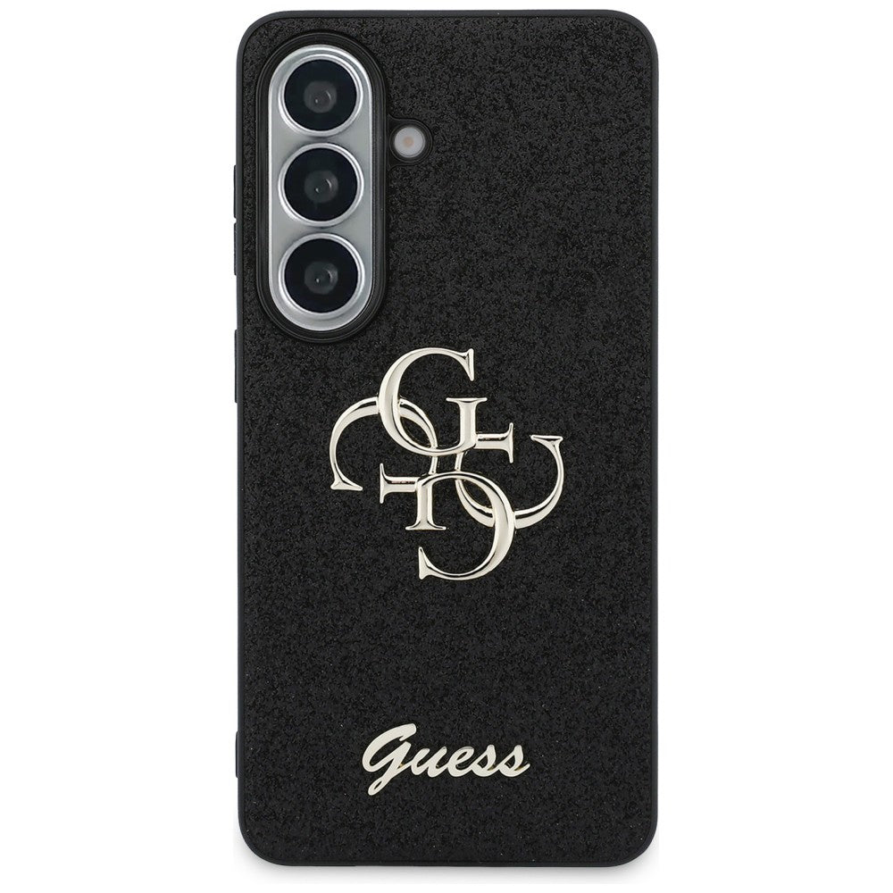 Guess - Fixed Glitter Big 4G Metal Logo (GUHCS26SHG4SGK) - Samsung Galaxy S26 - Black