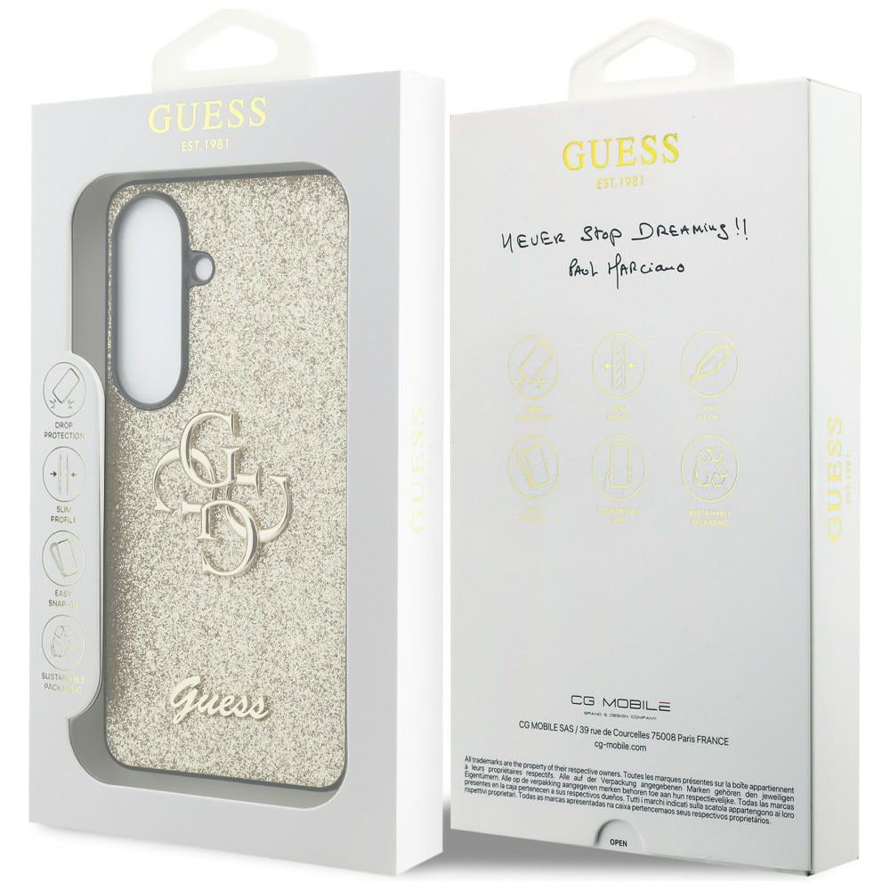 Guess - Fixed Glitter Big 4G Metal Logo (GUHCS26SHG4SGD) - Samsung Galaxy S26 - Gold