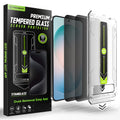 Techsuit - [Fingerprint Unlock Compatible] TitanGlass CrystalHD (2 pack) - Samsung Galaxy S26 Plus - Privacy
