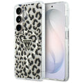 Husa pentru Samsung Galaxy S26 - Guess IML Leopard Print Triangle MagSafe (GUHMS26SHLEGTGLK) - Black