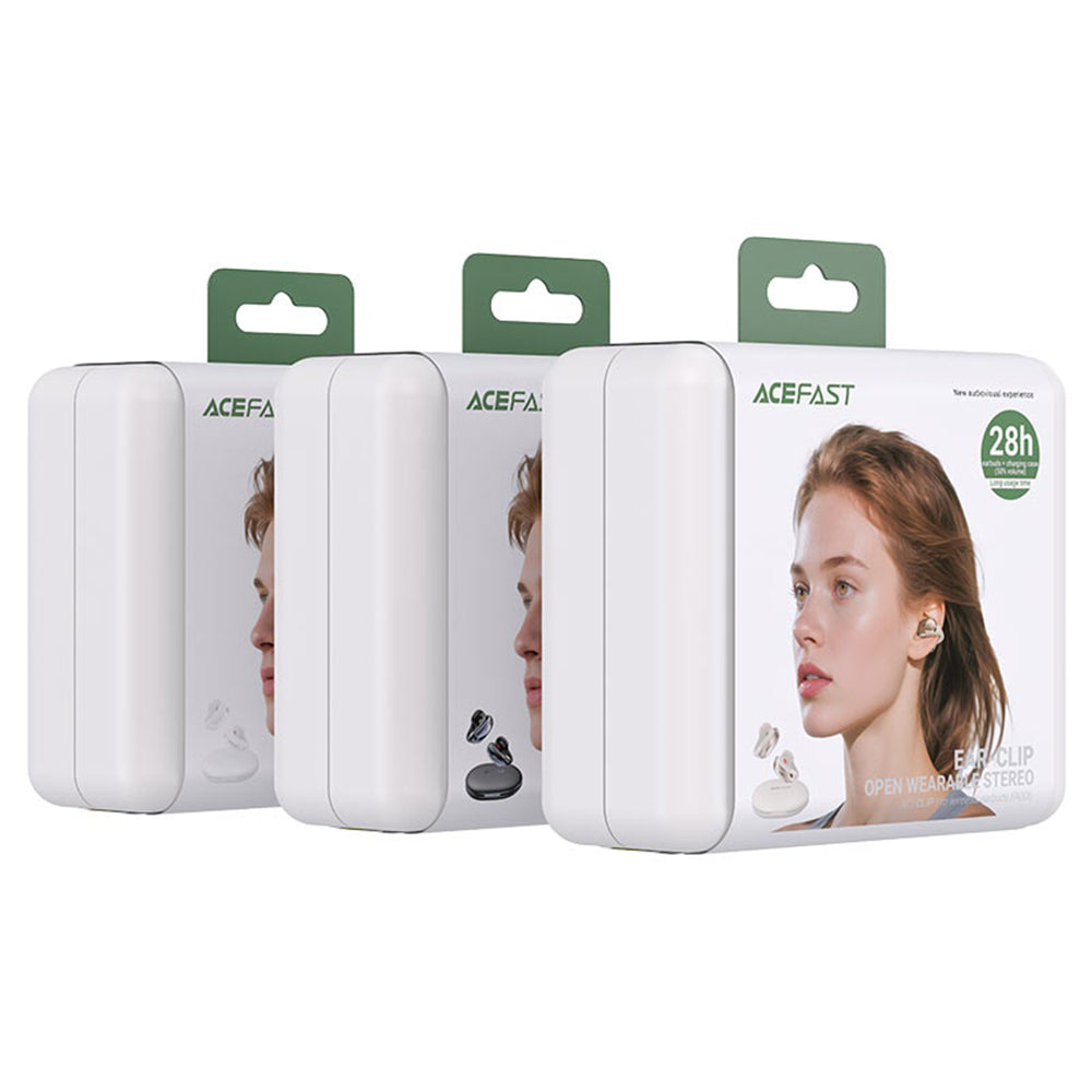 Acefast - Wireless Earbuds Aceclip Pro (FA006) - OWS Stereo, BT 5.4, Dual-mic Noise Cancelling, 400mAh, IP55, Type-C - B