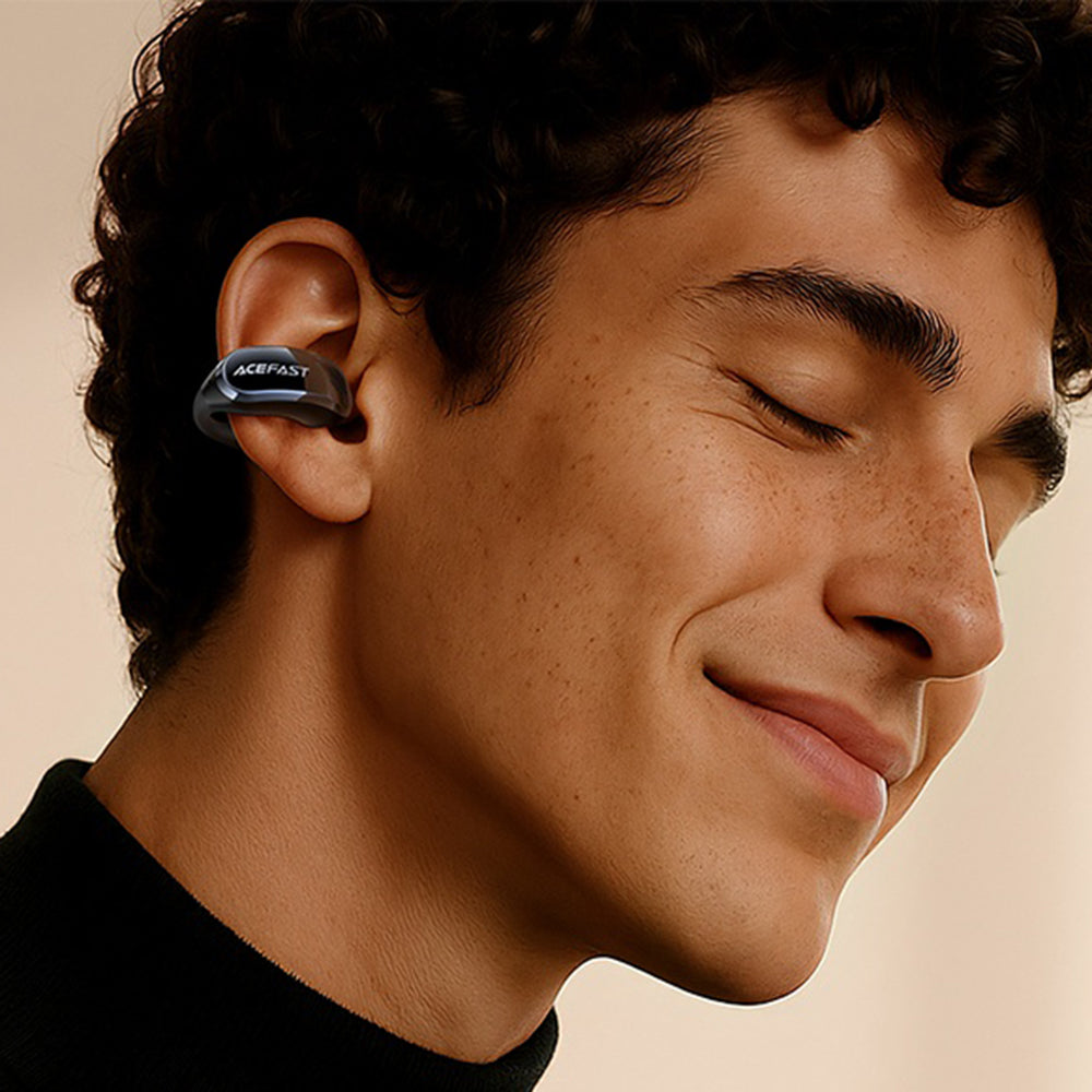 Acefast - Wireless Earbuds Aceclip Pro (FA006) - OWS Stereo, BT 5.4, Dual-mic Noise Cancelling, 400mAh, IP55, Type-C - B