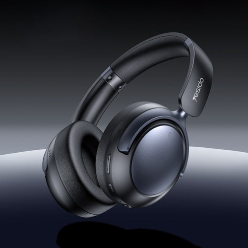 Yesido - Wireless Headphones (EP07) - with Bluetooth V5.3, Hybrid Noise Cancelling, ENC, 500mAh - Black