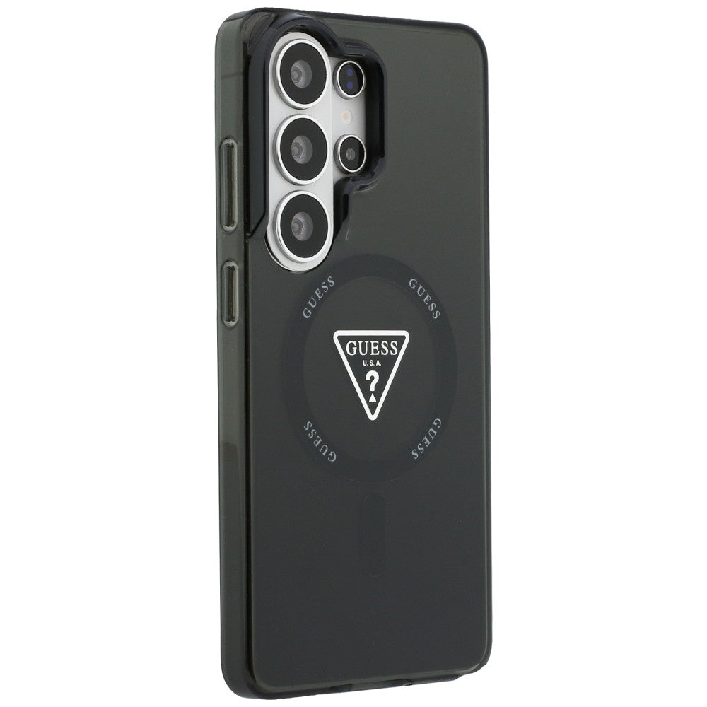 Husa pentru Samsung Galaxy S26 Ultra - Guess IML Gradient Triangle MagSafe (GUHMS26LHGTMLCGK) - Black