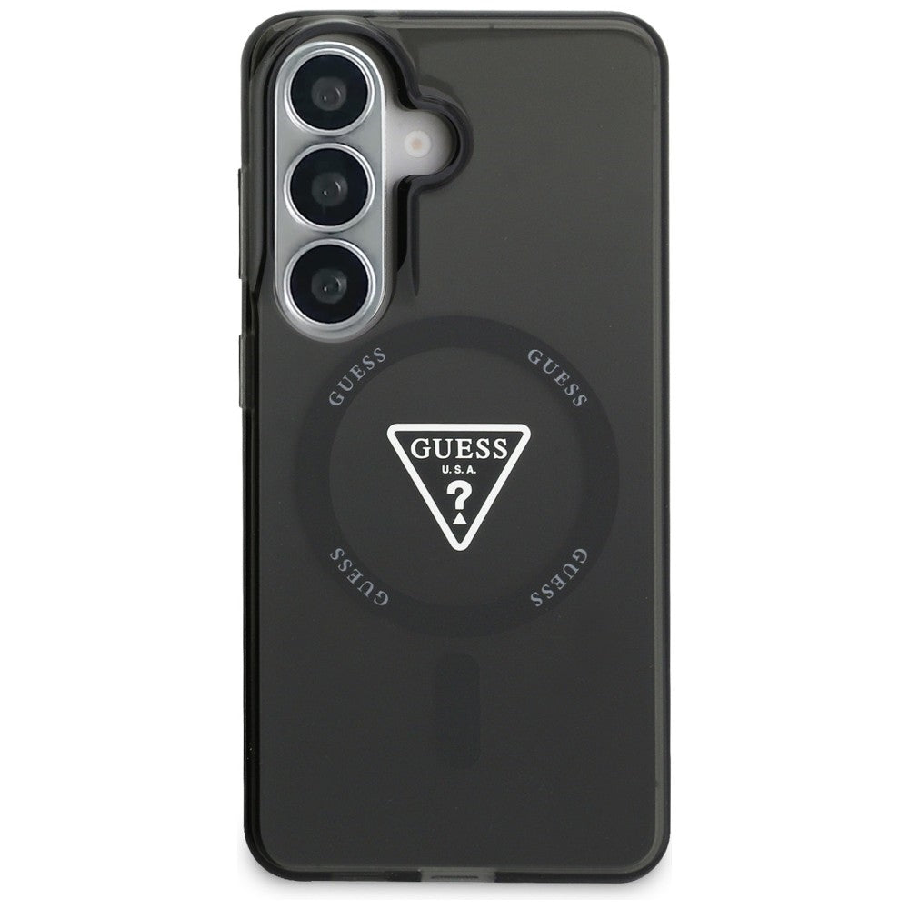 Husa pentru Samsung Galaxy S26 - Guess IML Gradient Triangle MagSafe (GUHMS26SHGTMLCGK) - Black