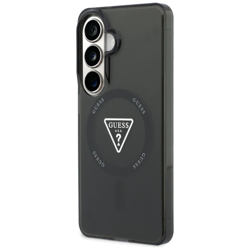Husa pentru Samsung Galaxy S26 - Guess IML Gradient Triangle MagSafe (GUHMS26SHGTMLCGK) - Black
