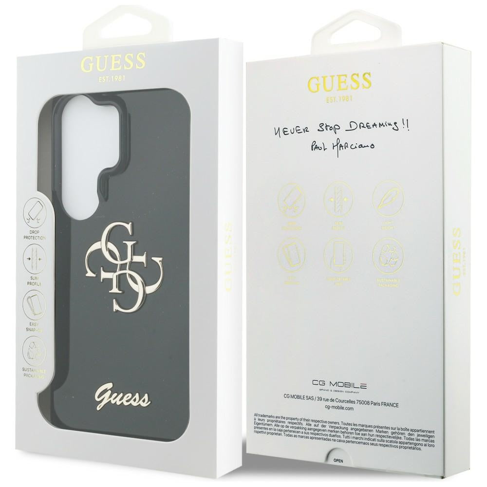 Husa pentru Samsung Galaxy S26 Ultra - Guess IML Big Metal 4G Script  (GUHCS26L5HC4MLSK) - Black