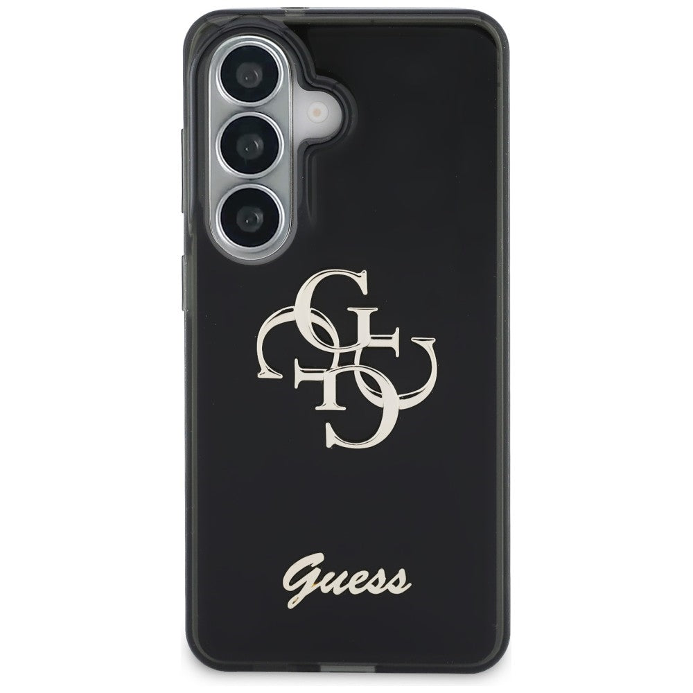 Husa pentru Samsung Galaxy S26 - Guess IML Big Metal 4G Script (GUHCS26S5HC4MLSK) - Black