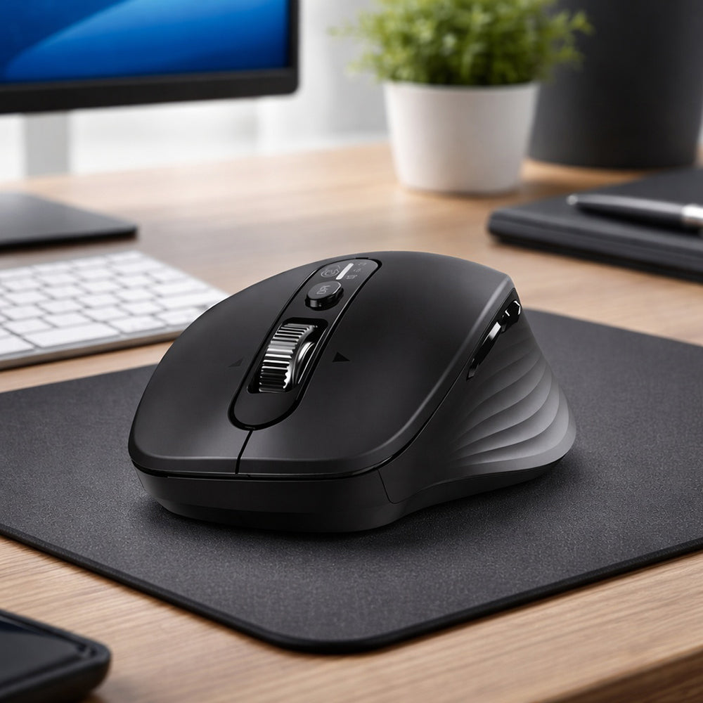 Ugreen - Wireless Mouse M752 (75498B) - Multi-mode, Bluetooth 5.4, 2.4Ghz, 4D Scroll Wheel, 1000-5000DPI, 2x AA Battery 