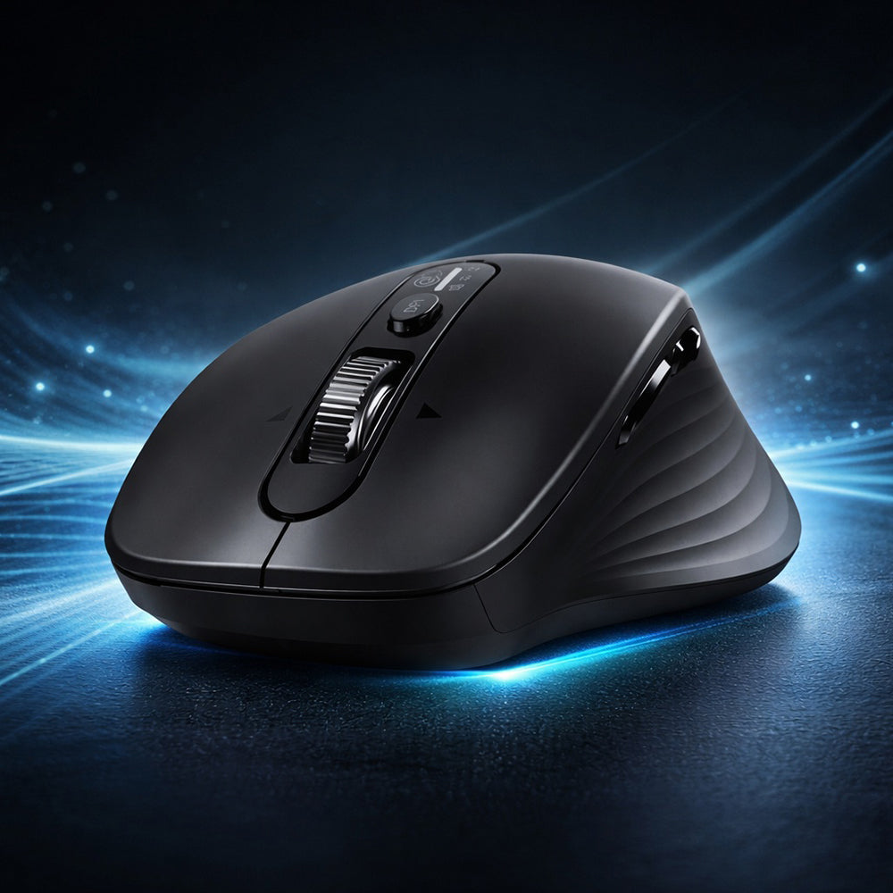 Ugreen - Wireless Mouse M752 (75498B) - Multi-mode, Bluetooth 5.4, 2.4Ghz, 4D Scroll Wheel, 1000-5000DPI, 2x AA Battery 