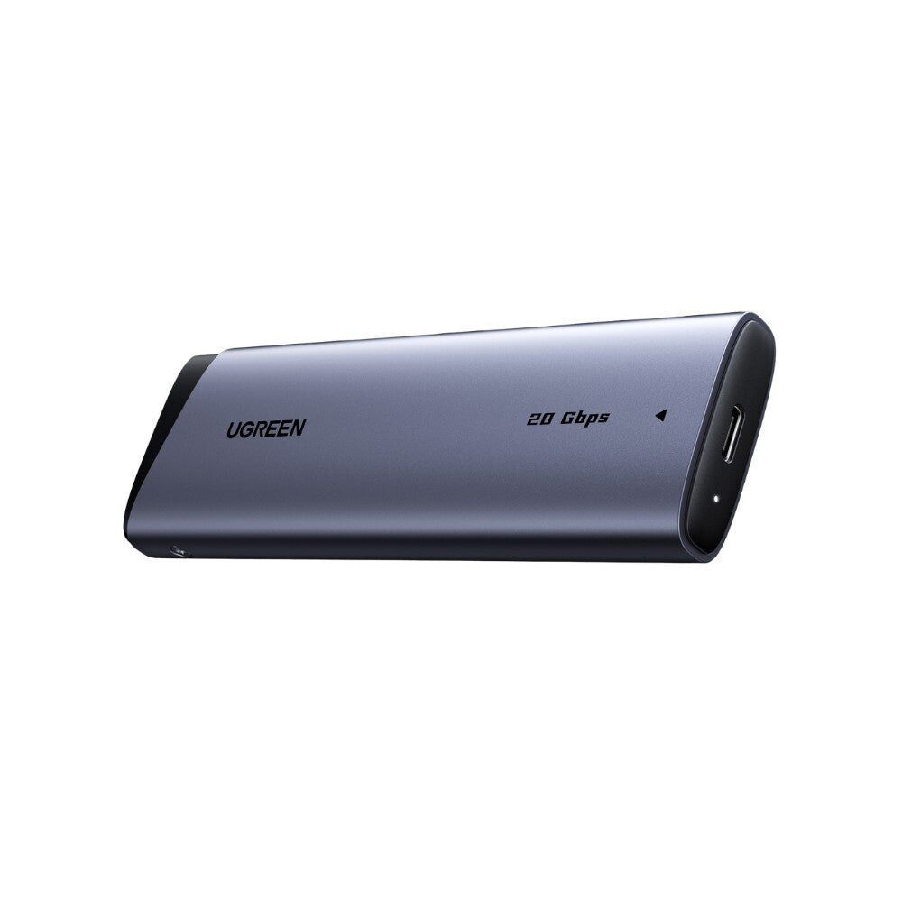 Ugreen - Hard Drive Enclosure CM767 (55150) - M.2 NVMe/SATA SSD, 20Gbps, 8TB - Grey