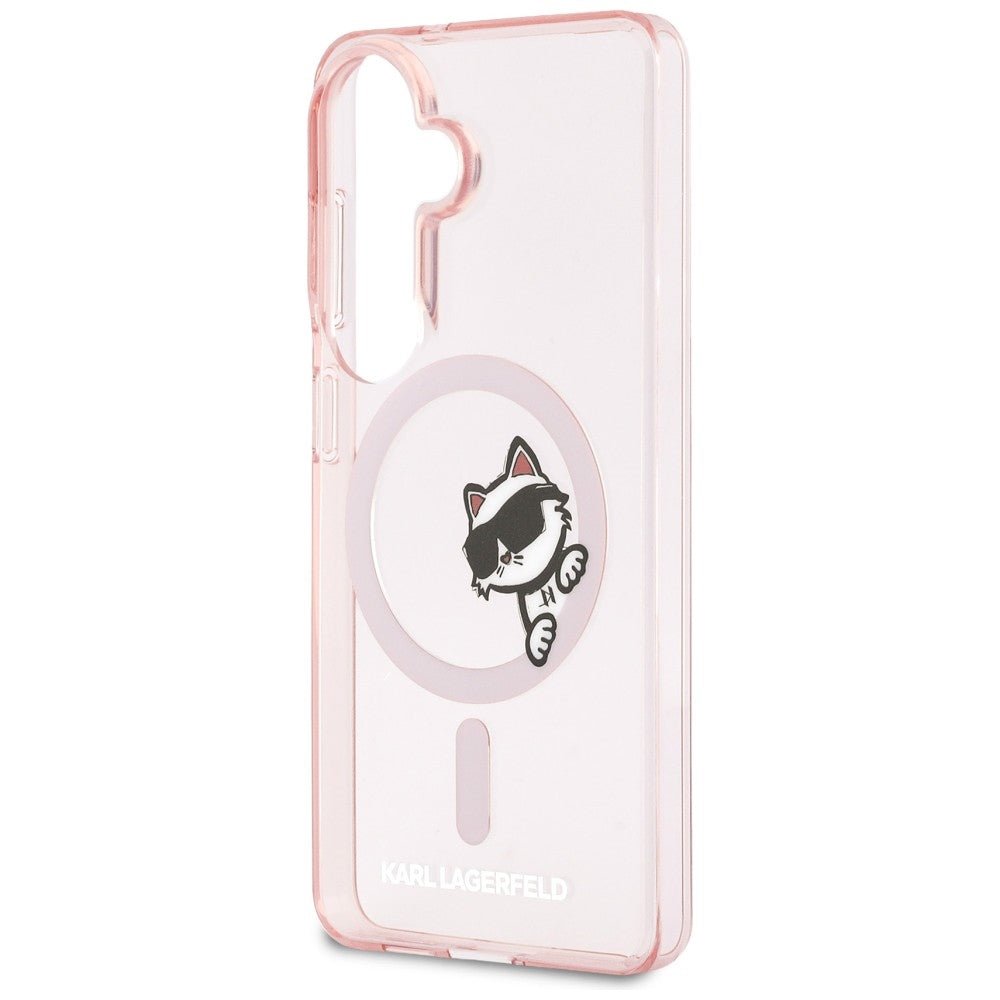 Karl Lagerfeld - IML Choupette Peekaboo Logo MagSafe (KLHMS26S6HCPSCP) - Samsung Galaxy S26 - Pink