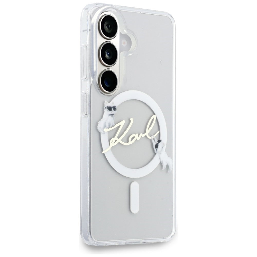 Husa de protectie Karl Lagerfeld compatibil cu Samsung Galaxy S26, Alb