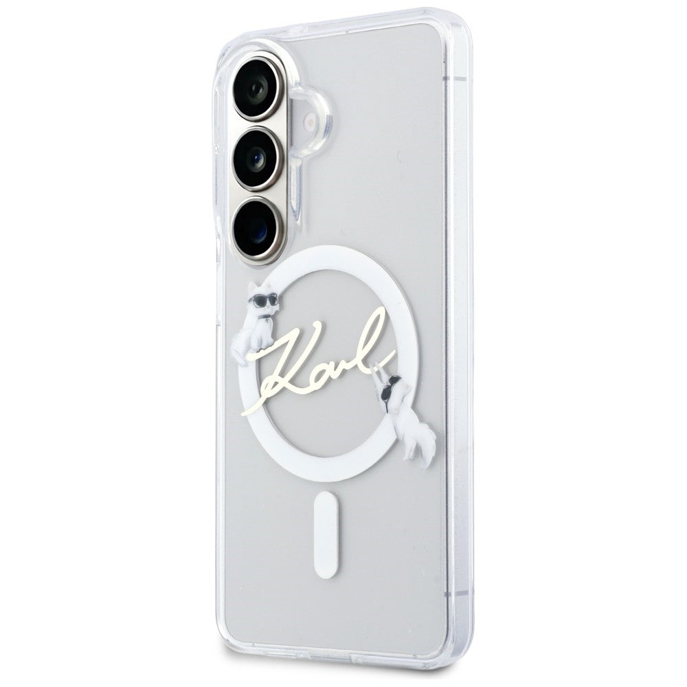 Husa de protectie Karl Lagerfeld compatibil cu Samsung Galaxy S26, Alb