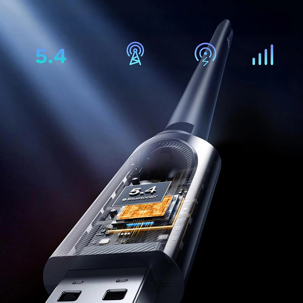 Ugreen - Wi-Fi Adapter AX900 (75109) - Windows 10/11, Bluetooth 5.4, Dual Band, 6dBi Antenna, Built-in Driver, USB - Bla