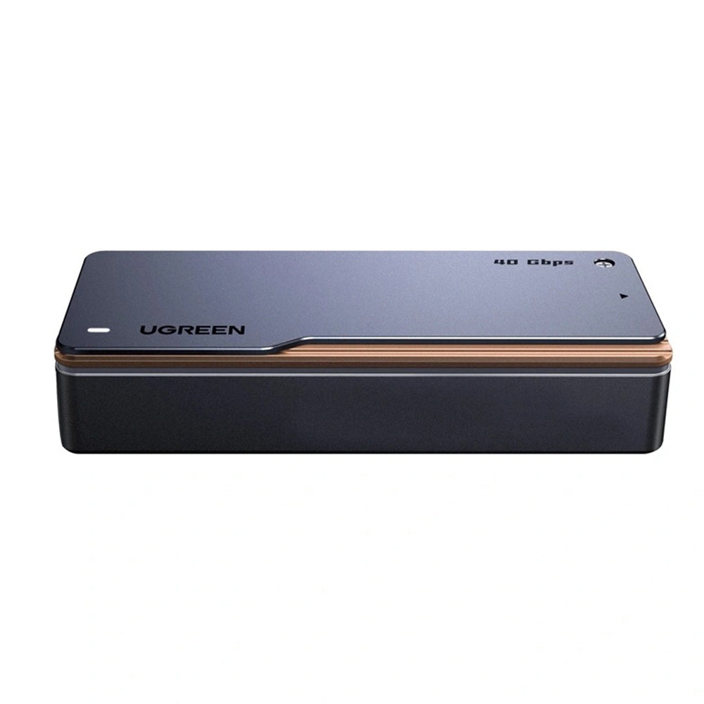 Ugreen - Hard Drive Enclosure D703 (65727) - M.2 NVMe/SSD, 40Gbps, 8TB, with Type-C Cable - Grey