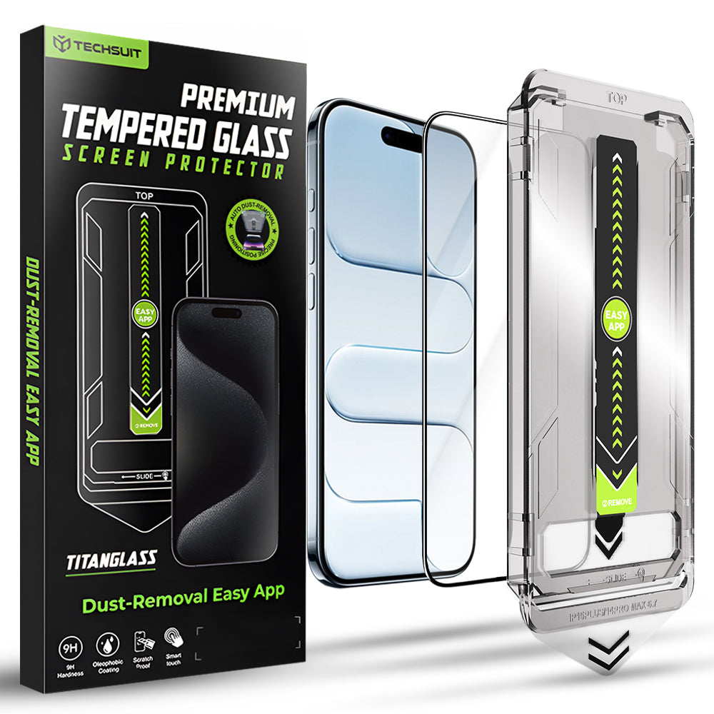 Techsuit - TitanGlass FullCover - iPhone 17 Air - Black