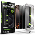 Techsuit - TitanGlass FullCover (2 pack) - iPhone 16 Pro / iPhone 17 - Privacy