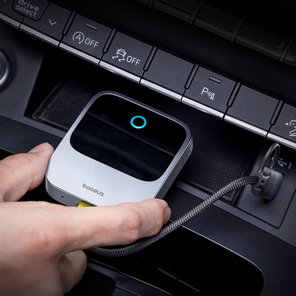 Baseus - CarPlay Adapter Safe Journey Series (C10745100813-00) - with USB-C to USB Cable, Bluetooth 5.0, Voice Control -