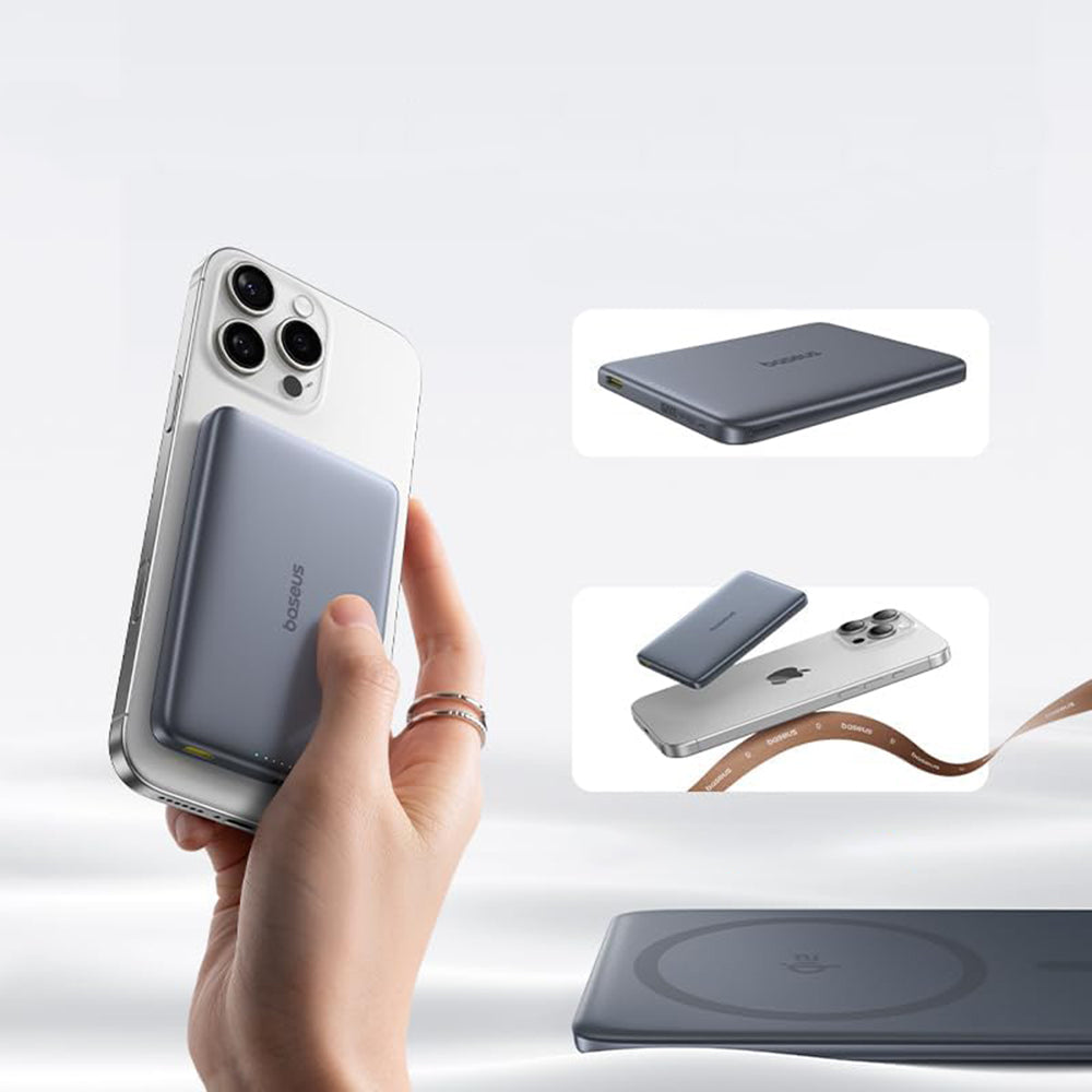 Baterie externa Baseus PicoGo AM41 (E0027202), 10000mAh, USB-C, 27W, Roz