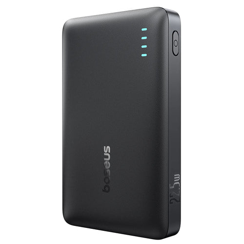 Baseus - Power Bank EnerFill FP21 (P1008210D123-00) - Dual-Port, 10000mAh, 22.5W, Slim Design - Black