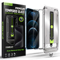 Techsuit - TitanGlass FullCover (2 pack) - iPhone 12 Pro Max - Black