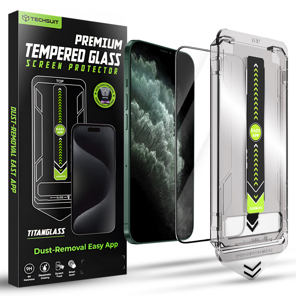 Techsuit - TitanGlass FullCover - iPhone XS Max / iPhone 11 Pro Max - Black