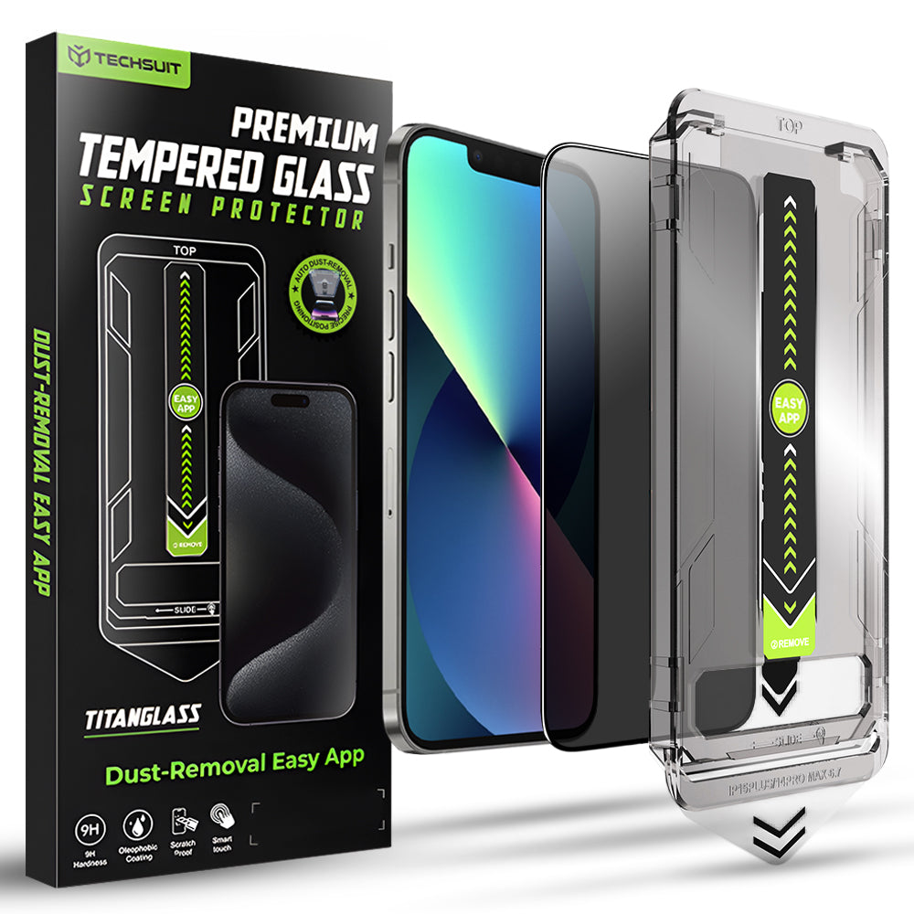 TechSuit Folie de protectie Techsuit TitanGlass FullCover compatibil cu iPhone 13 / iPhone 13 Pro / iPhone 14 / iPhone 1