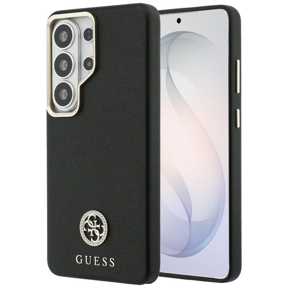 Guess - Rhinestone Round Logo MagSafe (GUHMS26LPGCRMDEK) - Samsung Galaxy S26 Ultra - Black
