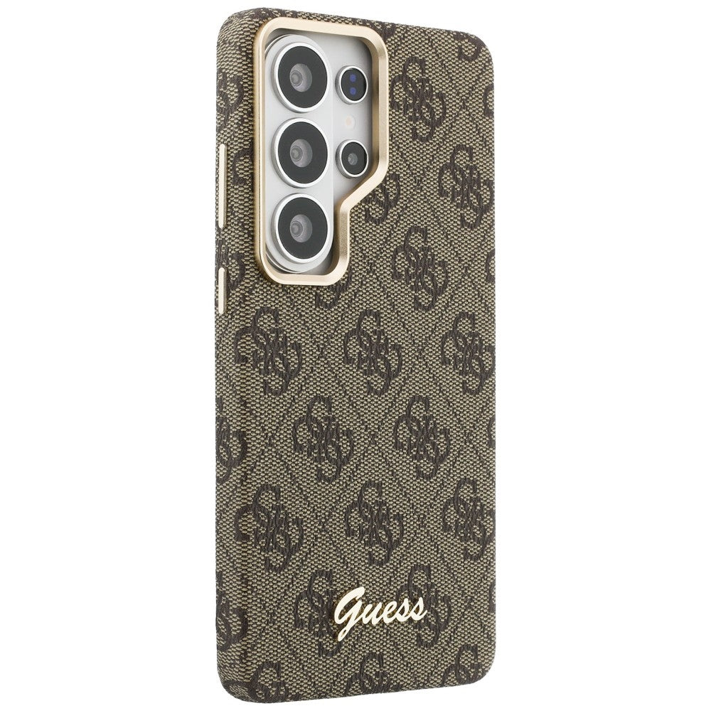 Guess - 4G Script MagSafe (GUHMS26L5P4FWMSW) - Samsung Galaxy S26 Ultra - Brown