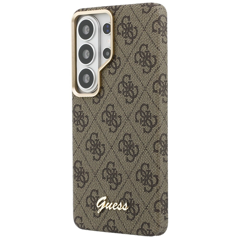 Guess - 4G Script MagSafe (GUHMS26S5P4FWMSW) - Samsung Galaxy S26 - Brown