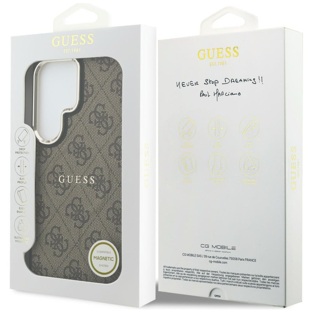 Guess - 4G Embossed Ring MagSafe (GUHMS26LP4MSEGCW) - Samsung Galaxy S26 Ultra - Brown