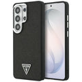 Guess - Fixed Glitter Triangle Logo MagSafe (GUHMS26LPFGTSCMK) - Samsung Galaxy S26 Ultra - Black