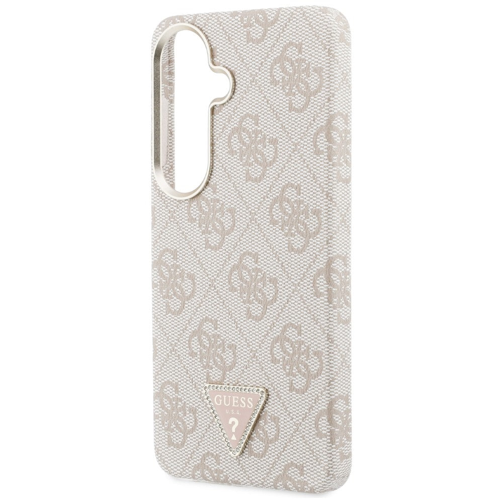Husa pentru Samsung Galaxy S26 - Guess 4G Triangle Logo MagSafe (GUHMS26SP4GTDGMP) - Pink