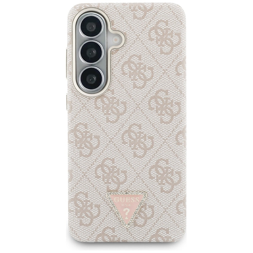 Husa pentru Samsung Galaxy S26 - Guess 4G Triangle Logo MagSafe (GUHMS26SP4GTDGMP) - Pink