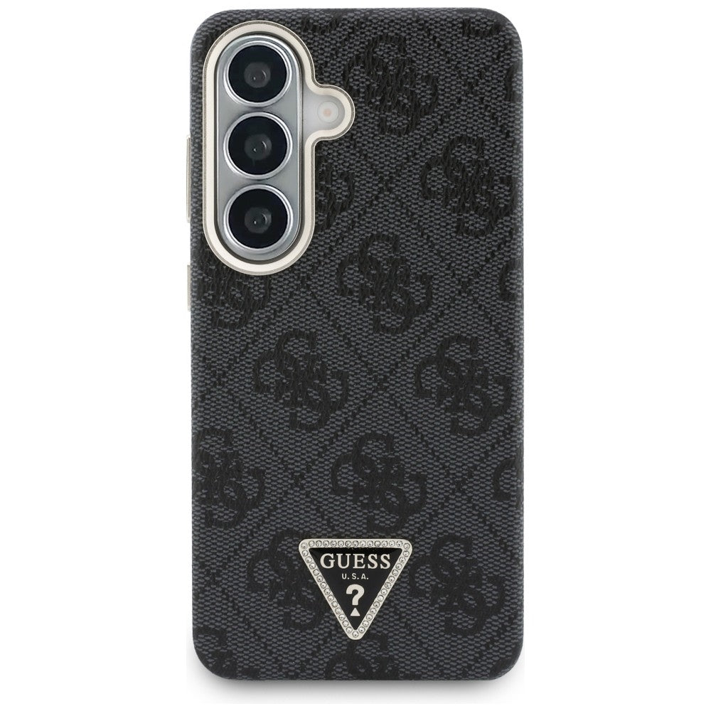 Husa pentru Samsung Galaxy S26 - Guess 4G Triangle Logo MagSafe (GUHMS26SP4GTDGMK) - Black