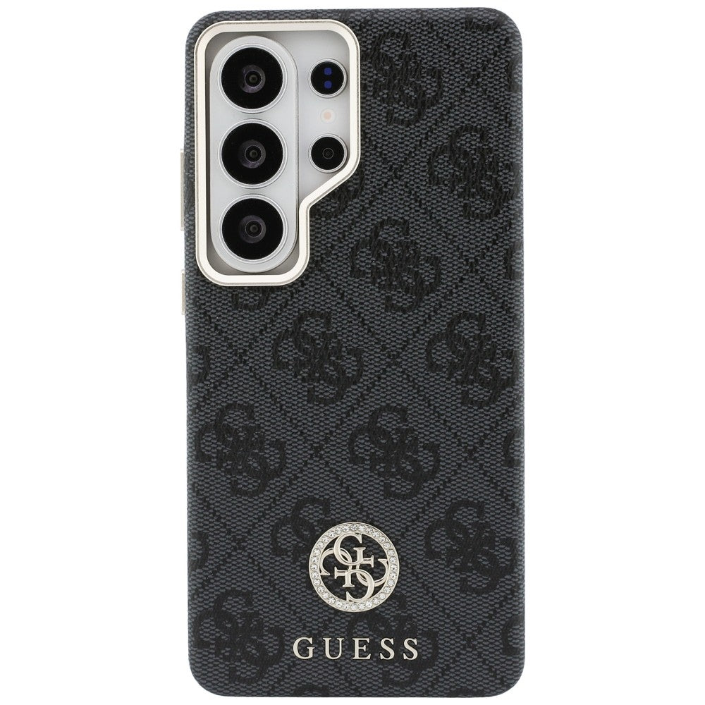 Husa pentru Samsung Galaxy S26 Ultra - Guess Rhinestone Round Logo MagSafe (GUHMS26LP4GRMDEK) - Black