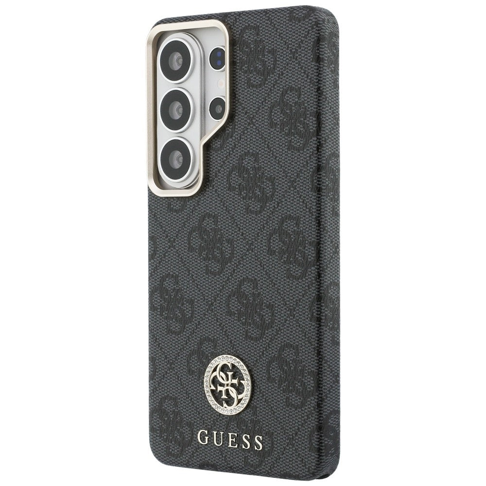Husa pentru Samsung Galaxy S26 Ultra - Guess Rhinestone Round Logo MagSafe (GUHMS26LP4GRMDEK) - Black