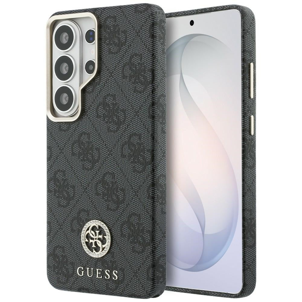 Husa pentru Samsung Galaxy S26 Ultra - Guess Rhinestone Round Logo MagSafe (GUHMS26LP4GRMDEK) - Black