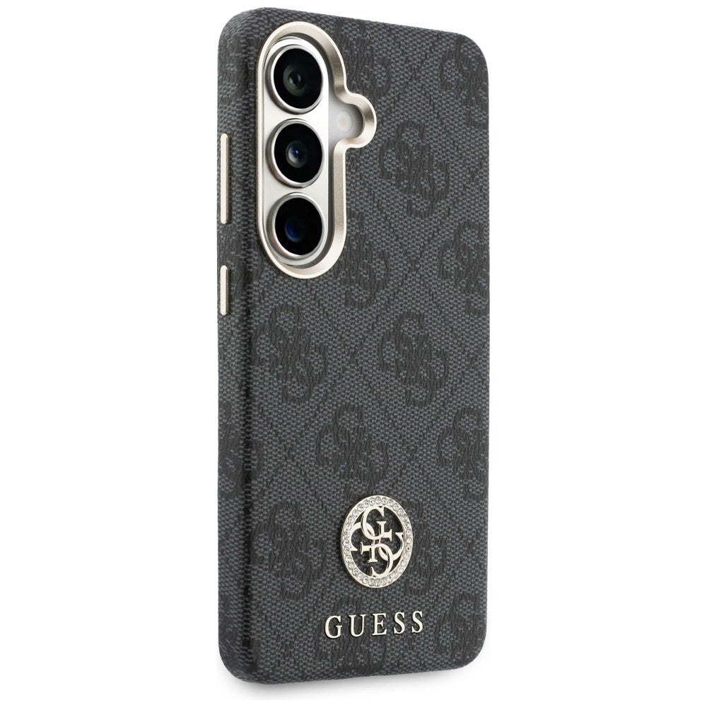 Husa pentru Samsung Galaxy S26 - Guess Rhinestone Round Logo MagSafe (GUHMS26SP4GRMDEK) - Black