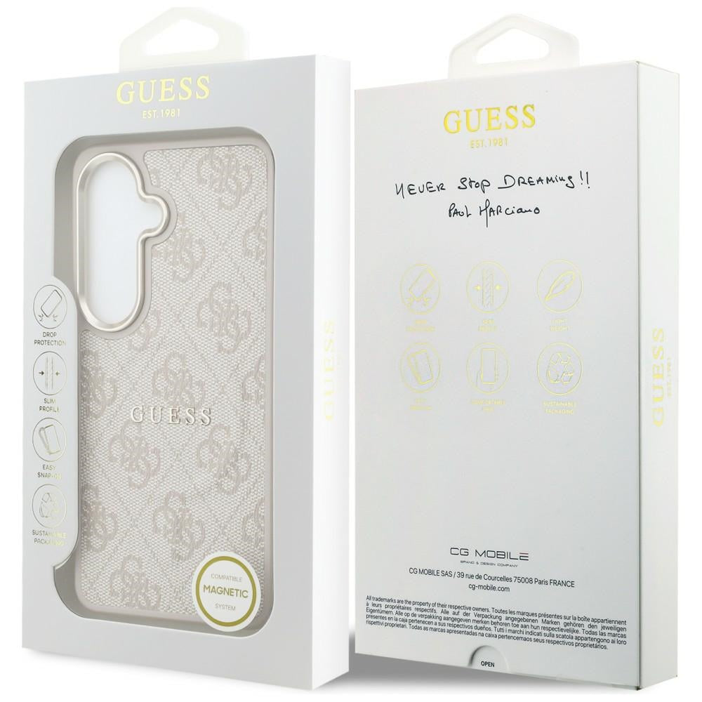 Guess - 4G Embossed Ring MagSafe (GUHMS26SP4MSEGCP) - Samsung Galaxy S26 - Pink