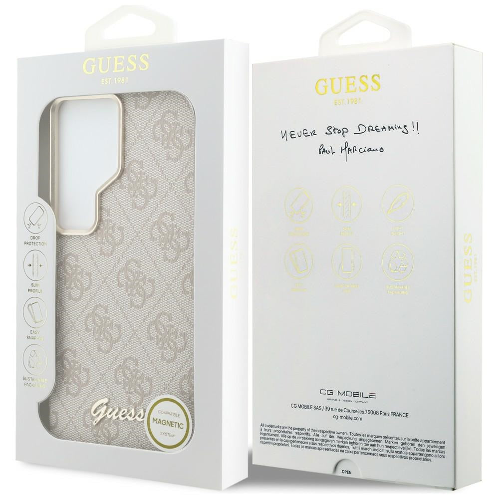Guess - 4G Script MagSafe (GUHMS26L5P4FWMSP) - Samsung Galaxy S26 Ultra - Pink